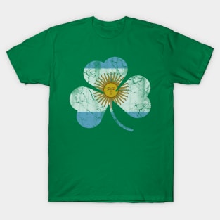 Argentina Flag Shamrock St Patrick's Day Argentine T-Shirt